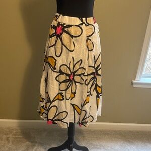 Cotton floral skirt